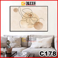 Modern 1-panel canvas wall painting C178, painting of a girl decorating the living room, bedroom, sp