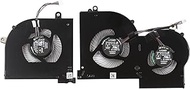 New CPU+GPU Cooling Fan Replacement for MSI GS65 Stealth GS65VR P65 Creator WS65, MS-16Q4 MS-16Q5 La