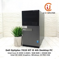 DELL OPTIPLEX 7020 MT INTEL CORE I5-4590 8GB RAM 256GB SSD USED DESKTOP REFURBISHED PC