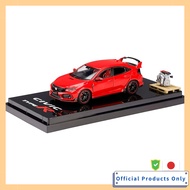 HobbyJAPAN 1/64 Honda Civic TYPE R (FK8) 2020 Engine Display Model Frame Red