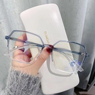 FL Eyewear Transparent Square Spek Korean Fashion Spec Glasses Transparent Spectacles Frame Plastic 