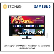 Samsung 43" UHD Monitor with Smart TV Experience LS43BM702UEXXS