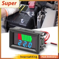 [innersetting.my] Car Battery Charge Level Indicator Voltmeter LED Display 12V 24V 36V 48V 60V 72V