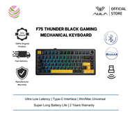 Aula F75 HotSwap Mechanical RGB Gaming Keyboard (Thunder Black)