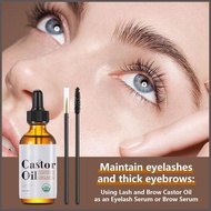 Organic Castor Oil for Lash 60ml Cold Pressed Hexane Free Cold Pressed Castor Oil Eyelash Growth Ser