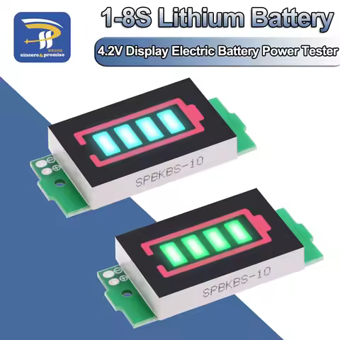 1S 2S 3S 4S 6S 7S 8S Series Lithium Battery Capacity Indicator Module Display Electric Vehicle Batte