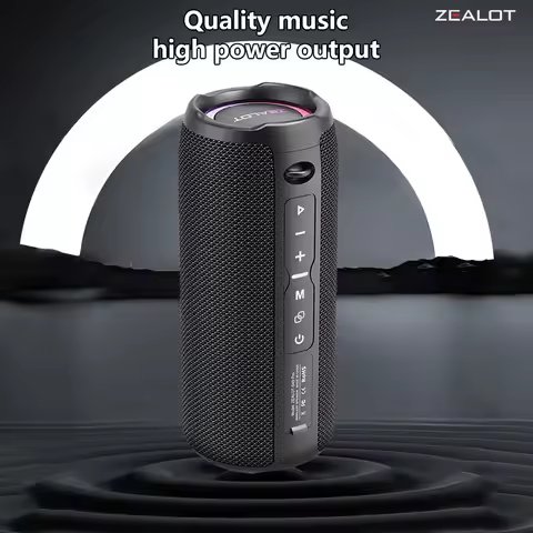 ZEALOT S49 Pro 20W BT Wireless Speakers, Outdoor Portable Subwoofer Speaker, 3000mAh Battery, 10 Hou