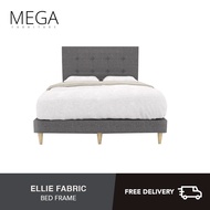 [Bulky] Ellie Fabric Bed Frame - Single, Super Single, Queen, King