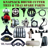 TB33 / TB43 KNAPSACK ENGINE BRUSH CUTTER SPARE PARTS  ALAT GANTI MESIN RUMPUT ENGINE GALAS