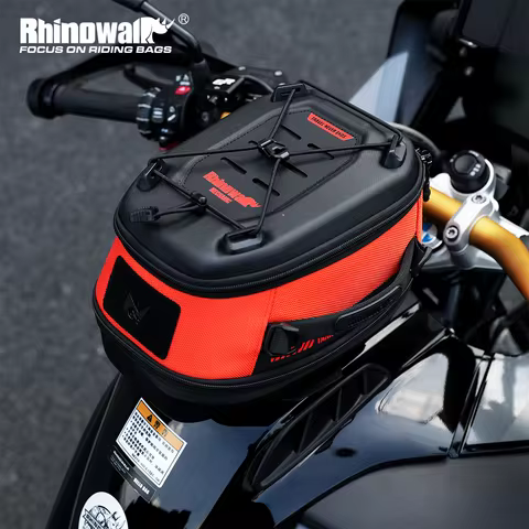 Rhinowalk Motorcycle Tank Bag Magnet Quick Release 6.5L Waterproof Front Bag For BMW KTM Beneli HOND