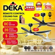 SYK Free Shipping DEKA 56 Inch PRO F5 DC F5 DCL Electric Ceiling Fan LED 5 Blades Ceiling Fan Elektr