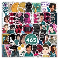 Squid Game 2 Waterproof Sticker Pelekat Label Diy Decoration 3D Cartoon Stiker Self Adhesive Sticker