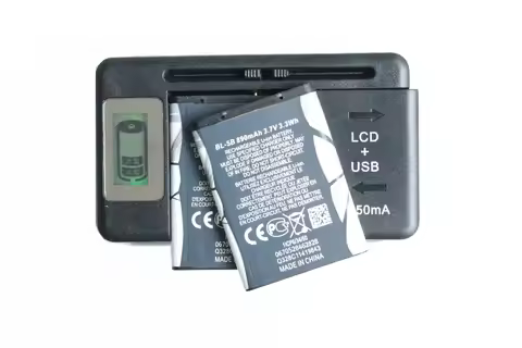 Ciszean 2x 890mAh BL-5B Replacement Battery + LCD Charger For Nokia For Nokia 6070/6080/6120/6120C/6