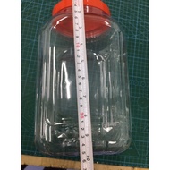 10 inch Su Tank 4.5L Balang Plastic Biscuit Belas Plastik Kuih Bekas Ikan Betta Guppy Jar Plastik Ikan Small Aquarium