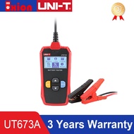 เครื่องวิเคราะห์ทดสอบแบตเตอรี่เครื่องทดสอบแบตเตอรี่ในรถยนต์ UT673A UNI-T 12V/24V เครื่องสแกนเนอร์ชาร