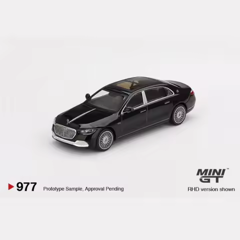Minigt 977 1:64 S680 Black Alloy Car Model Collection