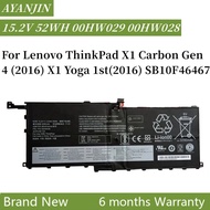 00HW029 00HW028 01AV439 Laptop Battery For Lenovo ThinkPad X1 Carbon Gen 4 (2016) X1 Yoga 1st(2016) 