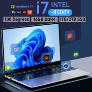 【 3 years warranty 】 15.6-inch laptop Intel Core i7 8500Y Windows 11 fingerprint unlock laptop 16GB 
