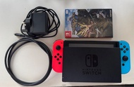 （全二手）Nintendo Switch 細電 128GB SD card 連MH rise