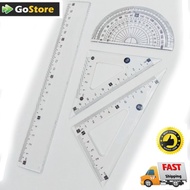 Set Pembaris Geometry/ Geometry Ruler Set/ Pembaris Geometry