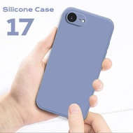 Solid Color Ultra Thin Case For Apple iPhone 17e 17 Air Pro Max Liquid Soft TPU Silicone Phone Case 