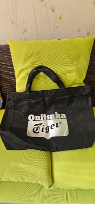 全新 Onitsuka Tiger 黑色手提袋