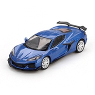 Mini GT MGT00892 892 1/64 Chevrolet Corvette Z06 2023 Elkhart Lake Blue Metallic LHD Diecast Scale M
