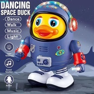 VINTA Dancing Astronaut Duck Toy, Plastic Interactive Electric Dance Space Duck, Cute Sound And Ligh