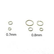 999 Sterling Silver C Ring O Opening 0.7mm 0.8mm