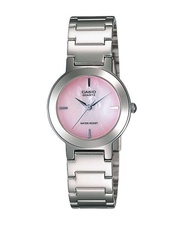 นาฬิกา Casio LTP-1191A-4C หน้าปัดมุกสีชมพู เรือนเงิน ผู้หญิงหรูหราของแท้รับประกัน1ปี(หายาก)