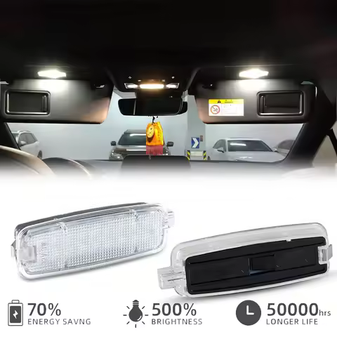 18SMD LED Roof Vanity Mirror Light For Audi TT Q5 A8 A7 A6 RS6 A5 A4 RS3 A3 Car Interior Reading Lam