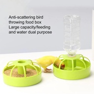 Dua dalam satu Anti spill Bekas Makan Parrot Bekas makan anak ayam puyuh pet feeder Bekas air burung