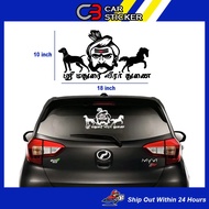 Mathurai Veeran Ayya Car Sticker / Cs382