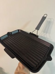 STAUB Staub Cast Iron rectangular Folding Grill  - 法國製矽膠手柄方形烤盤 鑄鐵 煎扒神器 100% real