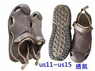 us11 us12 us13 us14 us15 咖啡色 crocs 透氣速乾 涼鞋 大尺碼涼鞋男生涼鞋