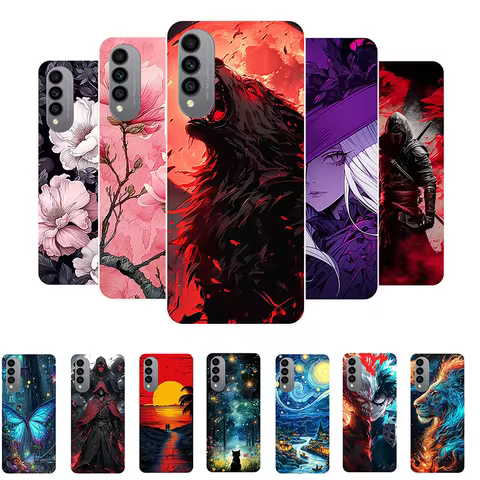 For Wiko T50 Case Flowers Wolf Soft Silicone Phone Cover for Wiko T50 T 50 Coque WikoT50 Shockproof 