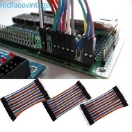 REDFACEVINTAGE Dupont Cable Female To Female Arduino Breadboard 2.54mm 10cm Male To Female Connector