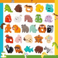 Animal Puzzle Montessori Alphabet Abc Building Blocks Creative Educational