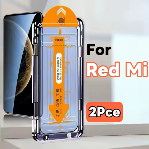2Pcs High-Definition Tempered Glass Screen Protector for Red Mi Note 12 Note 13 Note 11 Pro Series