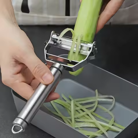 304 Stainless Steel Peeler Fruit Vegetable Melon Potato Carrot Cucumber Multifunction Grater Julienn