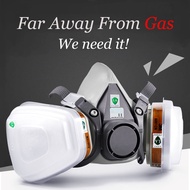 Masker Gas Dengan Filter - Gas Mask - Sprying Mask - Respirator Gas Mask - Safety Mask - Keamanan Ke