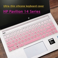 Keyboard Cover HP Pavilion 14 Series Silicone 14 Inch Laptop Keyboard Protector HP Skin 14-ce 14s-cf 14-bs 14s-dk 14-cm 14-am  HP pavilion X360 14-BA/14-BF/14-BW/14S-CF/14q-cs0001TX Keyboard film