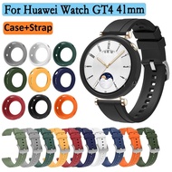 Same Color  Huawei Watch GT 5 Case+Strap For Huawei Watch GT 4 Strap 41mm Silicone Huawei Watch GT 5