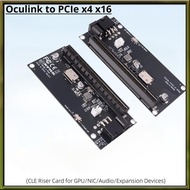 SFF-8612 to PCIe Adapter Card Oculink SFF-8612 to PCIe X4 X16 Slot GPU Power DC 12V for PC Mainboard