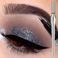Zkyo Two Fork Liquid Eyebrow Pen Waterproof Non Smudge Set Eyeliner Pen+mascara Long Lasting O8g0