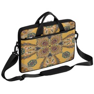 Elegant Palace Embroidery Laptop Computer Bag Waterproof Shoulder Messenger Bag 13-15 inch Durable L
