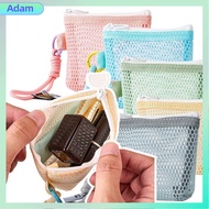 ADAM สีโดปามีน ถุงเก็บของตาข่าย ของใช้ในห้องน้ำ ลูกกวาดสี กระเป๋าเครื่องสำอางขนาดเล็ก แบบพกพา แบบพกพ