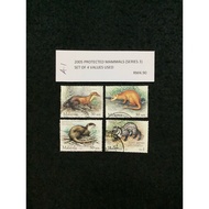 2005 PROTECTED MAMMALS (SERIES 3) SET OF 4 VALUES USED