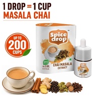Spice Drop | Chai Masala Liquid Spice Drops 5ml | 6 Spice Blend | Masala Tea Extract | Teh Masala | 