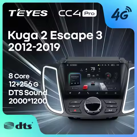 TEYES CC4 PRO For Ford Kuga 2 Escape 3 2012 - 2019 CarPlay Android Auto 2DIN Autoradio Car play Radi